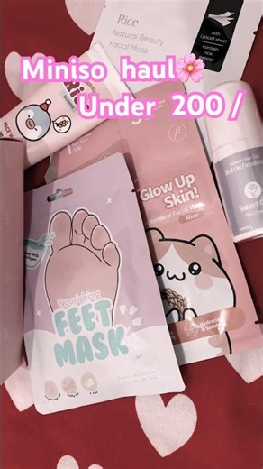 miniso haul under budget# miniso product review#skincare#ytshorts