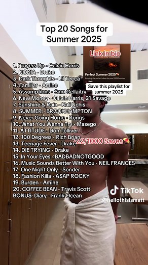 Top 20 Songs for Summer 2025 Playlist