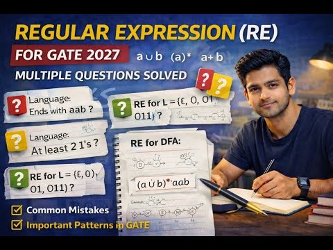 Regular Expression (RE) for GATE 2027 | TOC with Multiple Questions