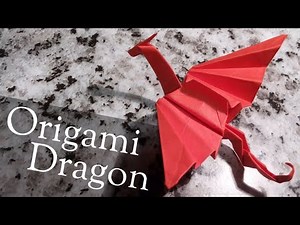 How to make an easy origami paper dragon | flying dragon | simple origami dragon.