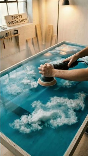 Makin a Dreamy Cloud Epoxy Table