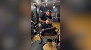 18M views · 5.1K reactions | A little boy and his mom were dreading his haircut. Watch how this barber turned the boy's frown upside down.  | Humankind | Facebook