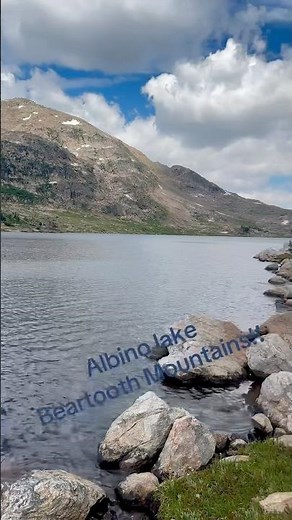 Albino lake in the Beartooth Mountains. #beartoothmountains #wyoming #mountainlake #mountains