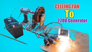 4.3M views · 10K reactions | Celling fan Coil Converted Into 220V Electric generator With Magnet | Creative Own | Facebook