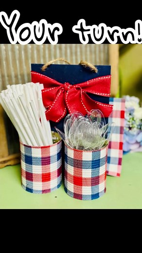 You’ll NEVER Guess What This Summer Table Caddy Is Made Of! (Genius Upcycled DIY) #blessingscrafttherapy #easycrafts #dollartree #upcycling | Blessings Craft Therapy