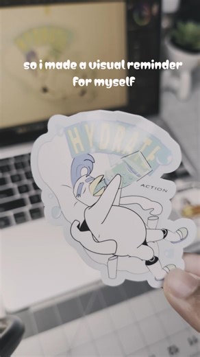 my new visual reminder sticker #art #sticker