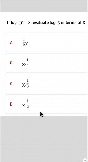 UTME/GCSE REVISION QUESTION ON LOGARITHM | Mese Kehinde
