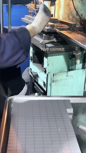 Manufacturing Carbide Strips: Pressing Process 🔨
