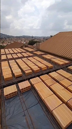 Clay maxpan placement for concrete Slab