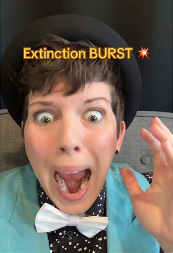 Extinction Burst 💥 This is the moment your effort pays off—push through the tough part and see what’s next. Ever heard of an extinction burst? It’s that frustrating time when things seem to get worse just before you truly break through! When you're changing a habit or a behavior, you may notice an intense surge in resistance and trying to find some loopholes to contact reinforcement as you have in the past. This is the brain’s way of testing an individual’s resolve, but remember, it's a sign th