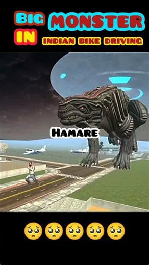 alien monster👺 attack in// Indian bike driving 3D🚨🚨#indianbikedriving3d #shotrs #gaming