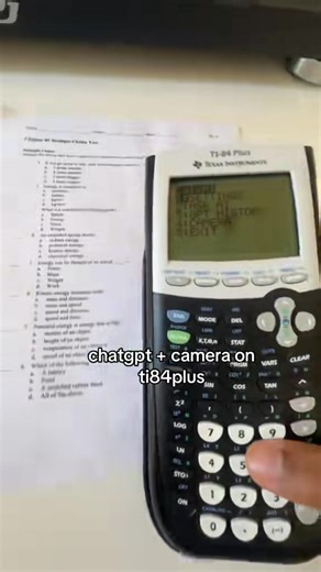 chat gpt in a ti-84 #fyp #viral #freegrades #chatgpt #blowup