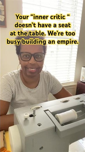 Don’t allow the inner critic using your singer sewing machine #inspiration #tutorial #beginners