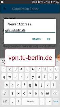 VPN connection at the TU Berlin - Android with Cisco AnyConnect