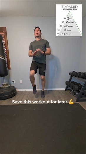 Bodyweight Pyramid Workout 🔺 #bodyweightworkout #nogym #fullbodyworkout