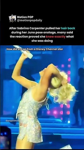 sabrina carpenter pulling her hair back during juno had the internet losing it #sabrinacarpenter