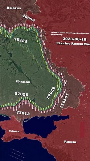 Russia Invasion of Ukraine Everyday Timelapse Feb 2022 to Feb 2025