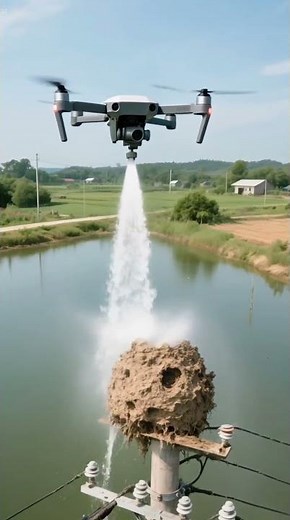 Drone Takes on a Sticky Job: Removing a Beehive Safely 🐝