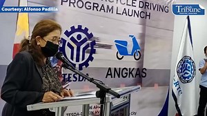 WATCH: TESDA-Angkas Basic Motorcycle Driving Program launch TESDA Deputy Director General Lina Sarmiento gives the opening remarks during the TESDA-Angkas Basic Motorcycle Driving Program launch Wednesday at the TESDA Daikin Training Center in Taguig City. Also present in the event are TESDA Secretary Isidro Lapena, Angkas CEO George Royeca and David Medrana, Angkas head of operations. |  Alfonso Padilla #basicmotorcycledriving #tesda #DailyTribune | Dyaryo Tirada | Facebook