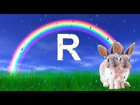 Learning Alphabet R......R for RABBIT ..... R for RAINBOW