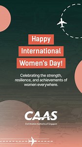 5.8K views · 55 reactions | Happy International Women's Day!  Today, we join communities in Singapore and around the world to celebrate the incredible progress and positive impact women everywhere have achieved. To the #WomenInCAAS and in our aviation sector, thank you for inspiring us daily, shaping our workplace not just in your roles but in the way you support, innovate, and lead by example. ✨ #IWD2025 | Civil Aviation Authority of Singapore | Facebook