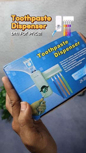Keep Your Bathroom Neat & Tidy with the Toothpaste Dispenser & Toothbrush Holder! ✨🚿 💰 Price: ₹80.00 🆔 SKU: 0174_tooth_dispenser ✅ Hands-free toothpaste dispenser for easy use 🙌 ✅ Hygienic design – keeps brushes clean & organized 🧴 ✅ Wall-mounted & space-saving setup 🏠 ✅ Ideal for families and kids’ bathrooms 👨‍👩‍👧‍👦 🛒 Shop Now: www.DeoDap.in (link in bio) DeoDap, BathroomEssentials, ToothbrushHolder, ToothpasteDispenser, SmartBathroom, HomeOrganizers, EverydayUse, SmartBuys, wholesal