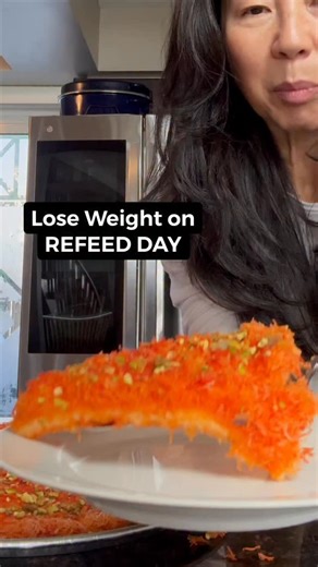 25K views · 105 reactions | Refeed day carb, Kunafa from @palestinebakeshop #refeedday #portioncontrol #kunafa | Ilmee Mintz | Facebook