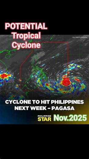 Potential Tropical Depression Verbena from Cyclone issued @ 5;30 Am.Nov.24,2025 will hit Phil. next week according to Pag Asa,, So be alert and keep on praying 🙏 #RespectPost #Respect #prayers #prayerispowerful #nature #VerbenaPH | Eduardo Florendo