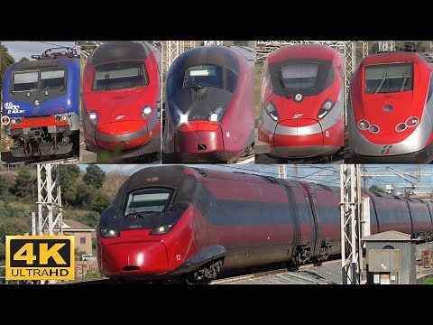 Fast Trains in Italy (Frecciarossa, Italo, Regional trains) | Rome - Florence high-speed railway.