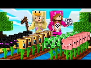 Minecraft but YOU CAN FARM ANY MOB 😱 MINECRAFT with LYNA