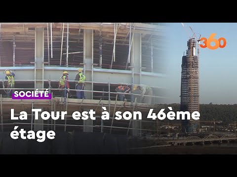 La construction de la tour Mohammed VI de Rabat, la plus haute d’Afrique, avance à grands pas