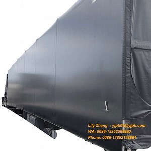 [Hot Item] Commercial Custom 4 Foot Retractable Flatbed Trailer Sliding Tarp System