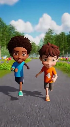 Final Sprint in the Park – 3D Cartoon Kids Race”