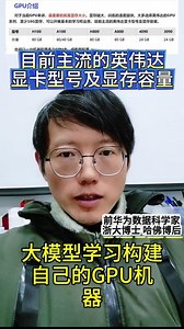 主流英伟达显卡型号和显存。#大模型