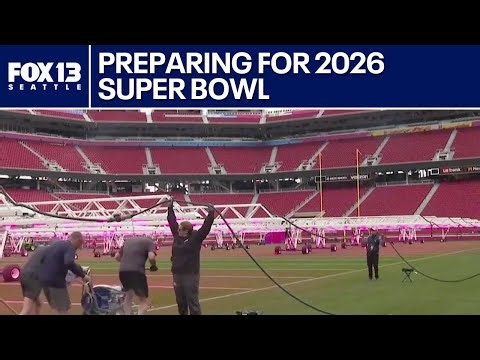 Super Bowl 2026 field prep underway at Levi’s Stadium | FOX 13 Seattle