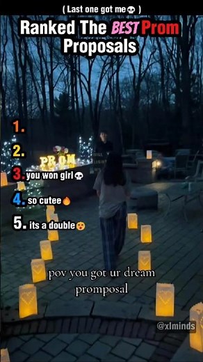 Ranked The best Prom Proposals💐 #prom #proposal