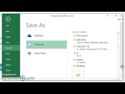 How To Set Password In Excel Sheet || Assign Password || Give Password