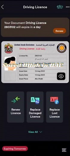 Renew UAE Driving Licence in 1 Minute with TAMM App 🚗🇦🇪