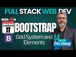 🔥Master Full Stack Web Development | Week-4 Lecture-11: Bootstrap Grid Elements | Bootstrap Course