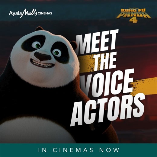 12 reactions | Wondering who’s behind the voices in Kung Fu Panda 4?  Meet the voice actors who gave life to your favorite characters -- Po, Master Shifu, Zhen, The Chameleon, and more. Now showing at Ayala Malls Cinemas! Grab your seats now  Sureseats.com. #AyalaMallsCinemas #KungFuPanda4PH | Ayala Malls Cinemas | Facebook