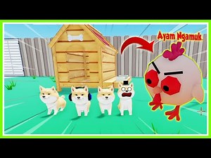 PARAH BANGET!! JADI ANJING NAKAL TAPI TAKUT SAMA AYAM! HAHAHA!!! ROBLOX MIKOCIL