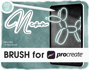 6 Brushes for PROCREATE NEON, Brush Procreate, Neon Brush, Neon, Neon Light Strip Brushes, Ipad, Procreate - Etsy UK