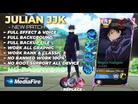NEW Script Skin Julian JJK - Megumi Fushiguro No Password | Full Effect Voice | Patch Terbaru