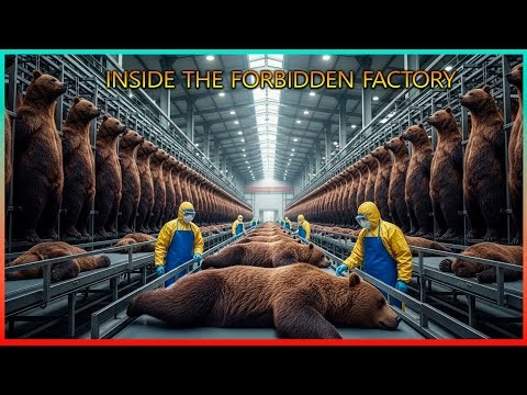 🐻INSIDE THE FORBIDDEN FACTORY: How bear leather is transformed into $10,000 luxury items – Process
