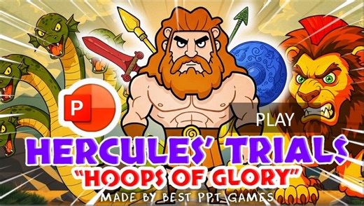 Hercules' Trials: Hoops of Glory | Interactive Greek Mythology Powerpoint Game | 12 Mythic Trials, Map and Multiplayer Scoreboard - Etsy