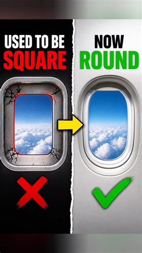 Airplane Windows Used to Be Square… Until This Happened 💀 #shorts #airplane
