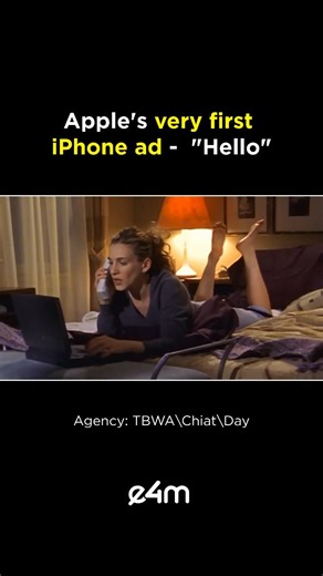 exchange4media on Instagram: "In 2007, Apple unveiled the iPhone with a teaser ad during the Oscars. The spot stitched together clips of 30+ film and TV characters saying “hello” before revealing the keyboard-less touchscreen phone. The ad reached millions, hinting at the disruption to come. 🚀 Agency : TBWA\Chiat\Day #Apple #iPhone #Throwback #Oscars2007 #Innovation #TechHistory #GameChanger #e4m"