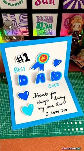 Diy pop-up card ✨😱#diy#trending#fathersday #popupcard #handmade#ytshorts#giftideas #howto