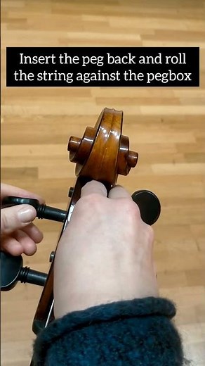 Fixing a Slipping Peg on String Instruments 2/2