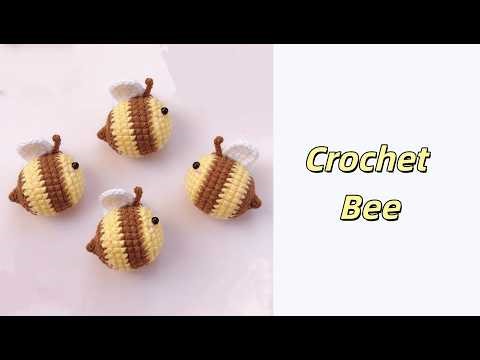 Cute Crochet Bee Tutorial 🐝 | Easy Amigurumi for Beginners | DIY Mini Bee